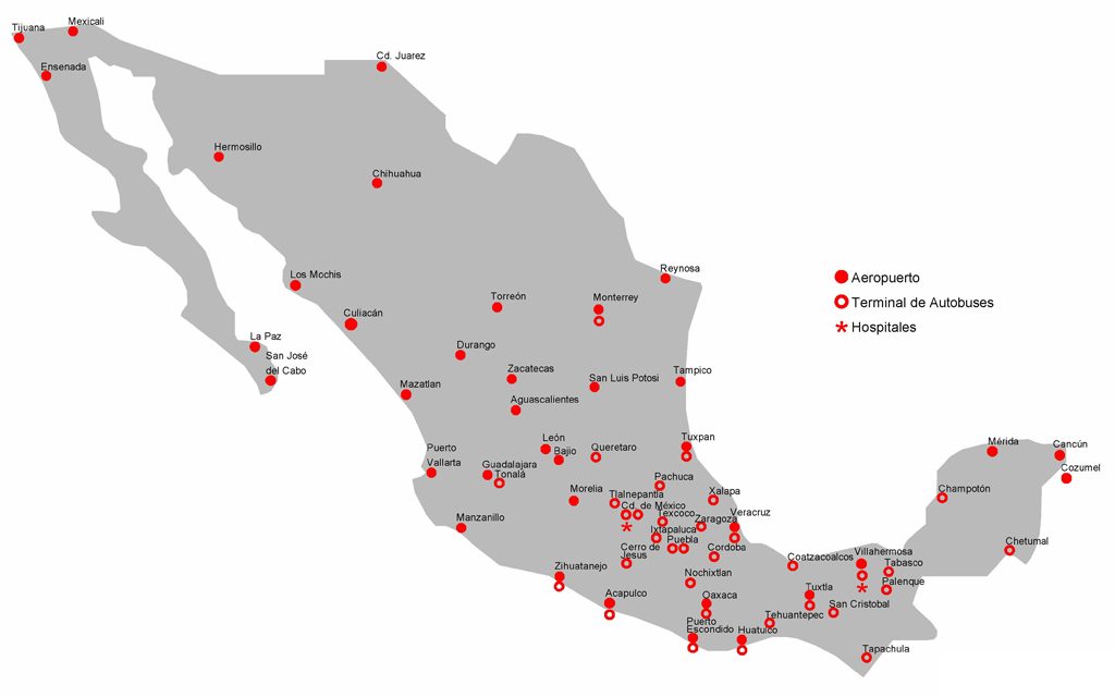 Presencia de DIC en México